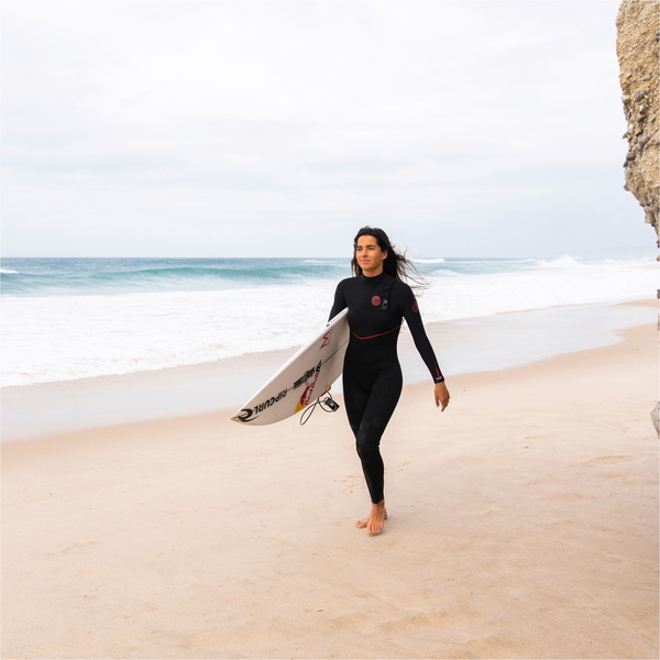 2025 Rip Curl Feminino Flashbomb Fusion 3/2mm Zip Free Wetsuit 15AWFS - Black
